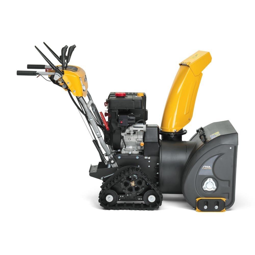 STIGA Spazzaneve ST 5266 P TRAC a due stadi - motore a scoppio da 302 cc, ampiezza di lavoro di 66 cm, trazione cingolata, impugnatura riscaldata, luce a LED