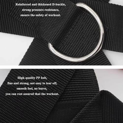 Sled Harness Vest Waist Belt Strength & Power Training Belt Weight Training Resistance Belt Workout Harness Speed Trainer Weighted Resistance Band Rope Kit Sprinting Resistance Speed Band Adjustable - Image 5