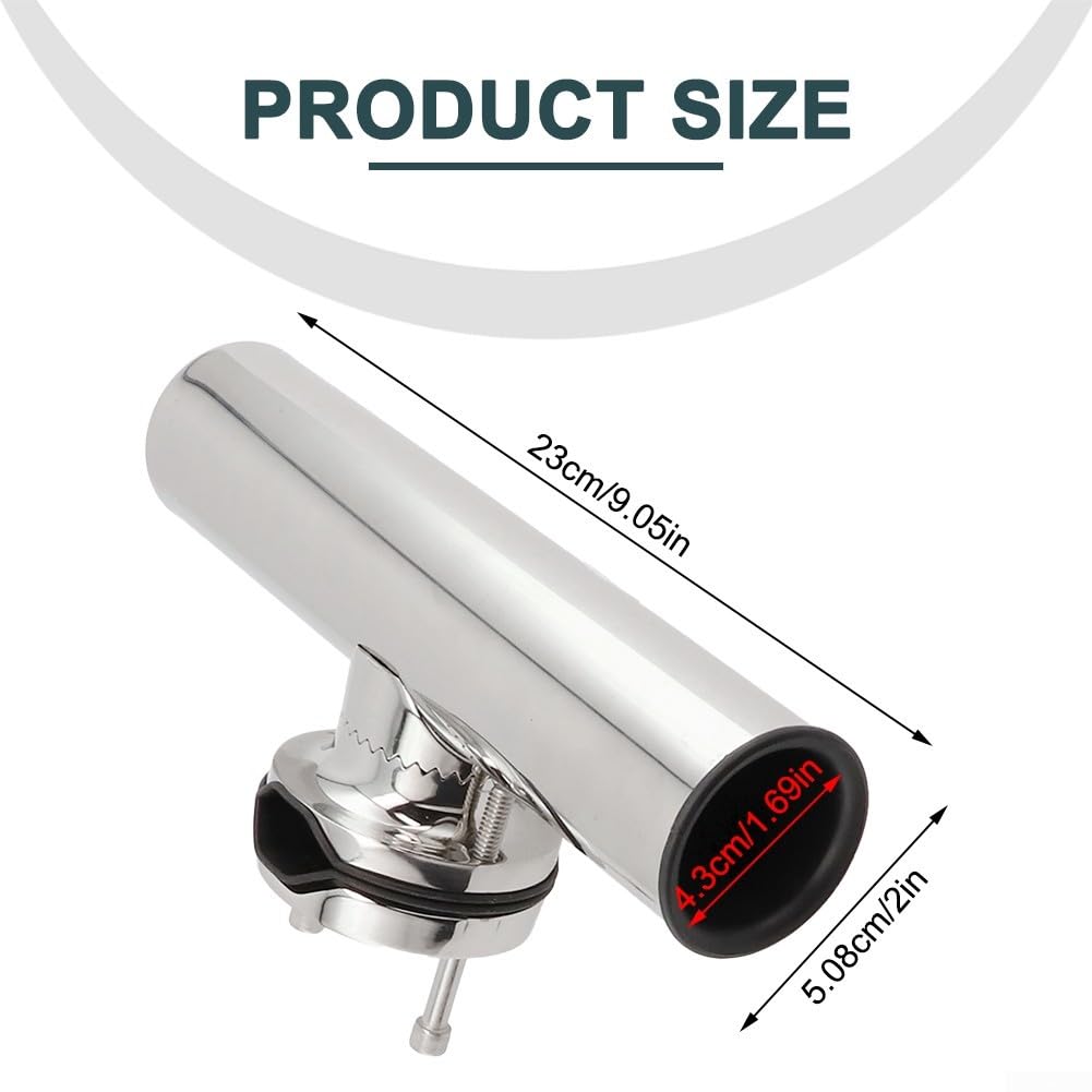 Pince fiable sur supports de canne à pêche pour bateau pour rails, 22, 32, 51 mm