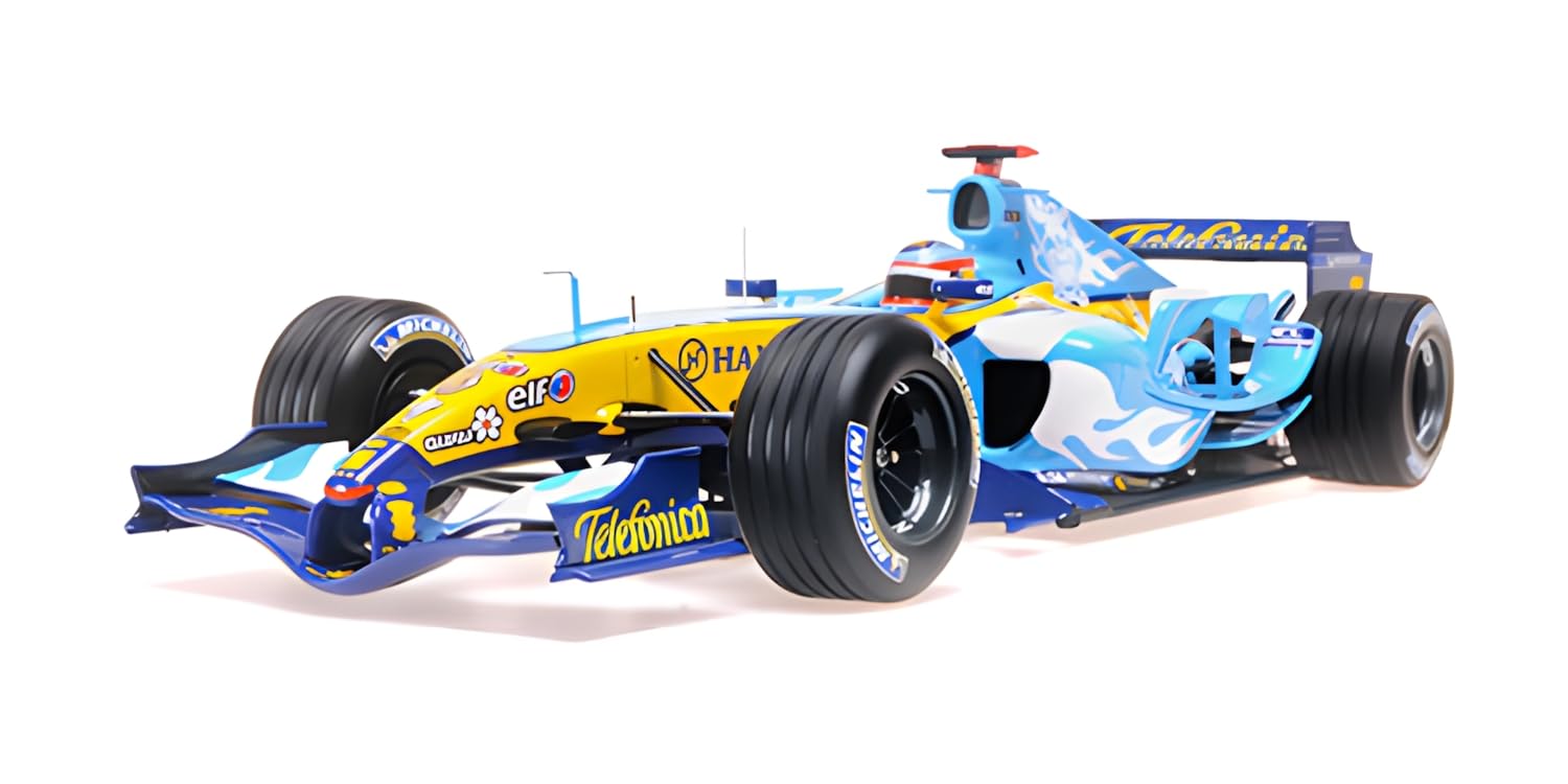 Minichamps 117051605 Renaul. F1 Team R25 Fernando Alonso 2nd Place Belgian GP World Champion 2005 - scala 1/18 - modellino auto