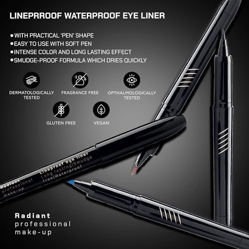 Delineador Líquido Profesional Radiant, Negro miniatura 3