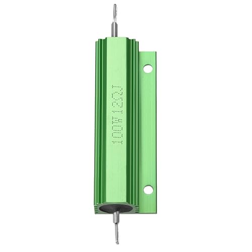 Miniatura 2 de uxcell 2 piezas de resistencia de caja de aluminio 100 W 12 ohmios bobinado verde para convertidor de repuesto LED 100 W 12RJ