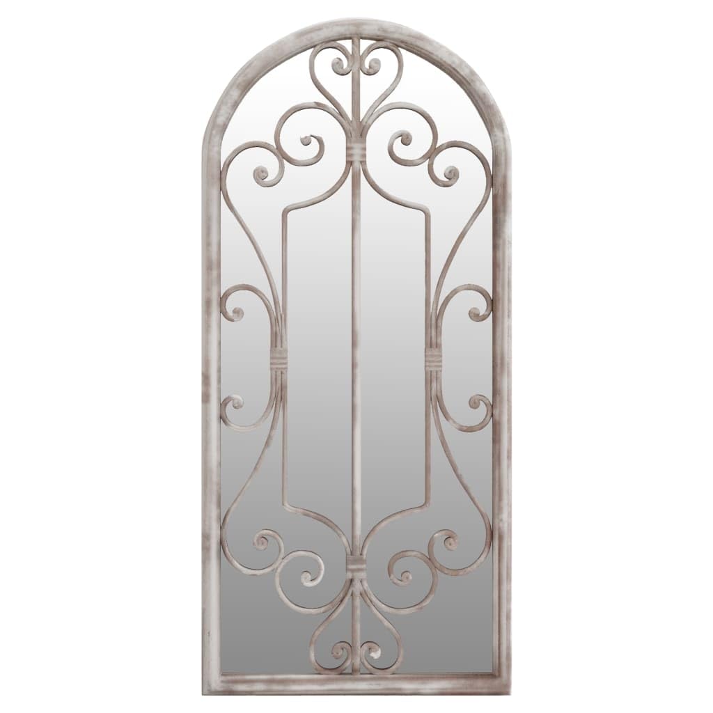 KGHFDVB Decorative Mirror 100x45 cm, Iron Indoor Mirror with Rust Effect for Wall Mount, Antique Style Focal Point
