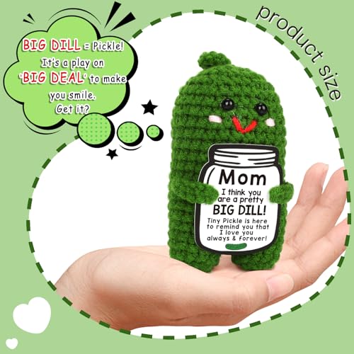 Funny-Mom-Christmas-Gifts-2024-Stocking-Stuffers-for-Mama-Best-Mom-Ever-Unique-Birthday-Present-for-Mom-from-Daughter-and-Son-Handmade-Crochet-Pickle Funny Mom Christmas Gifts 2024 Stocking Stuffers for Mama Best Mom Ever Unique Birthday Present for Mom from Daughter and Son Handmade Crochet Pickle