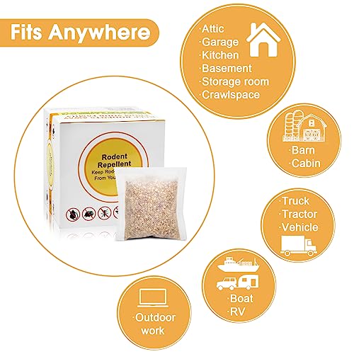 Hywean 8 Pack Natural Mouse Repellent Pouches Peppermint Oil To Repel Mice And Rats, Rodent Repellent Pest Control Pouches Mice Repellent For House Mouse Deterrent Indoor #TOP6