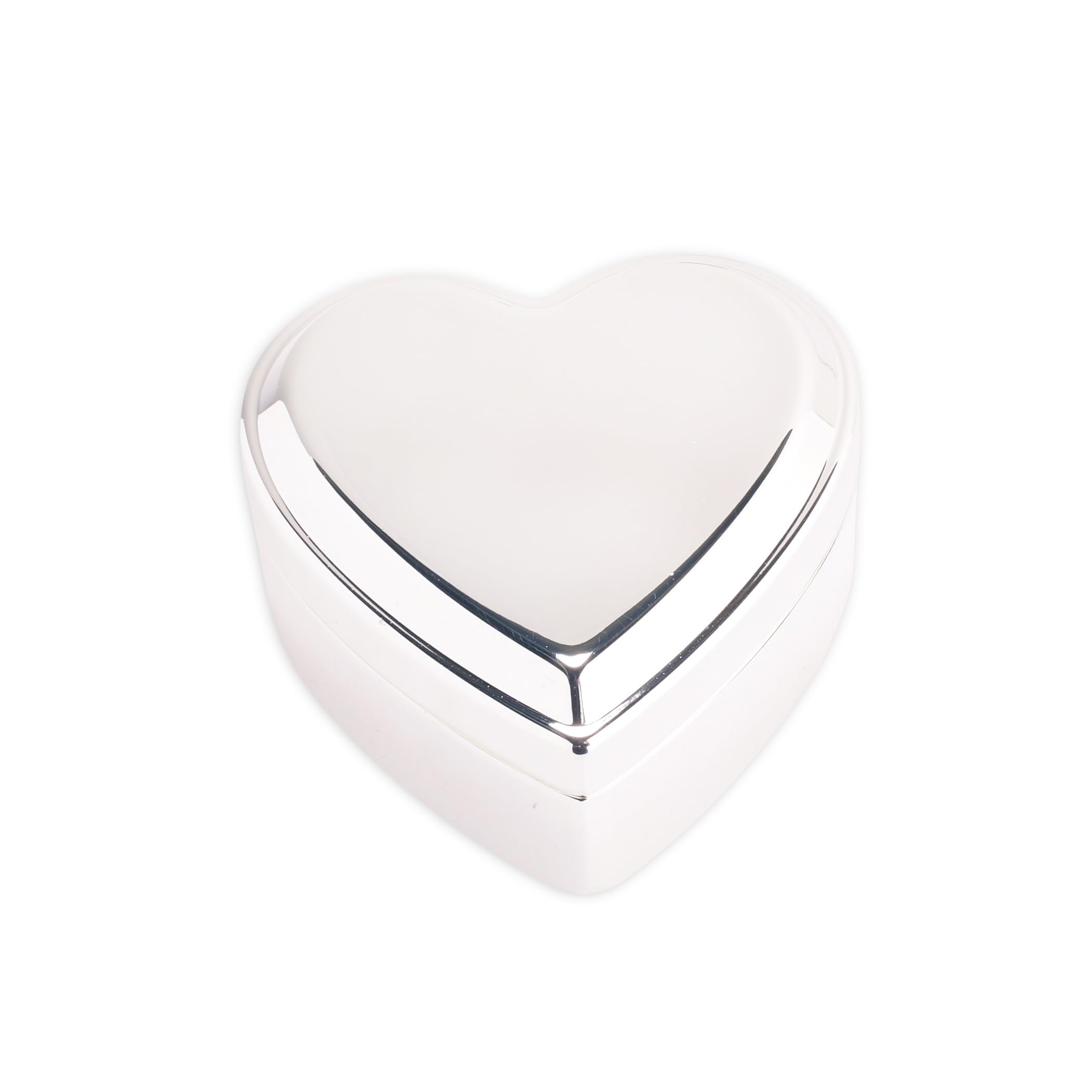 Cherished Moments Heart Shaped Jewelry Keepsake Box for Jewelry Trinkets or Special Treasures Silver Toned