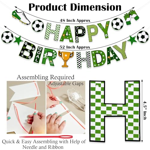 Image of Rozi Decoration Football Theme Birthday Decoration Items Set of 49 Pcs Football Birthday Decoration Items | Happy Birthday Decoration Items for Kids | Sport Theme Birthday Decoration
