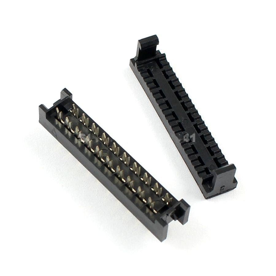 Generic 100 Pcs 2.54mm Pitch 2x10 Pin 20 Pin Male Header IDC Ribbon Cable Transition Connector
