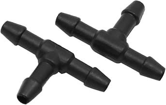 20Pcs 4mm Inner Dia T Shape Joiner Water Fuel Tube Connector | Plastic, Durable Material, Tee Connector Fitting