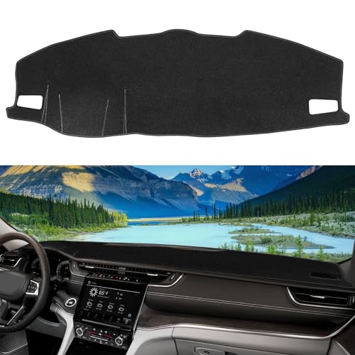 SKYLOTEC Dashboard Mats Dash Covers Pad Compatible with Jeep Grand Cherokee L 2021 2022 2023 2024 2025 Dash Carpet Protector