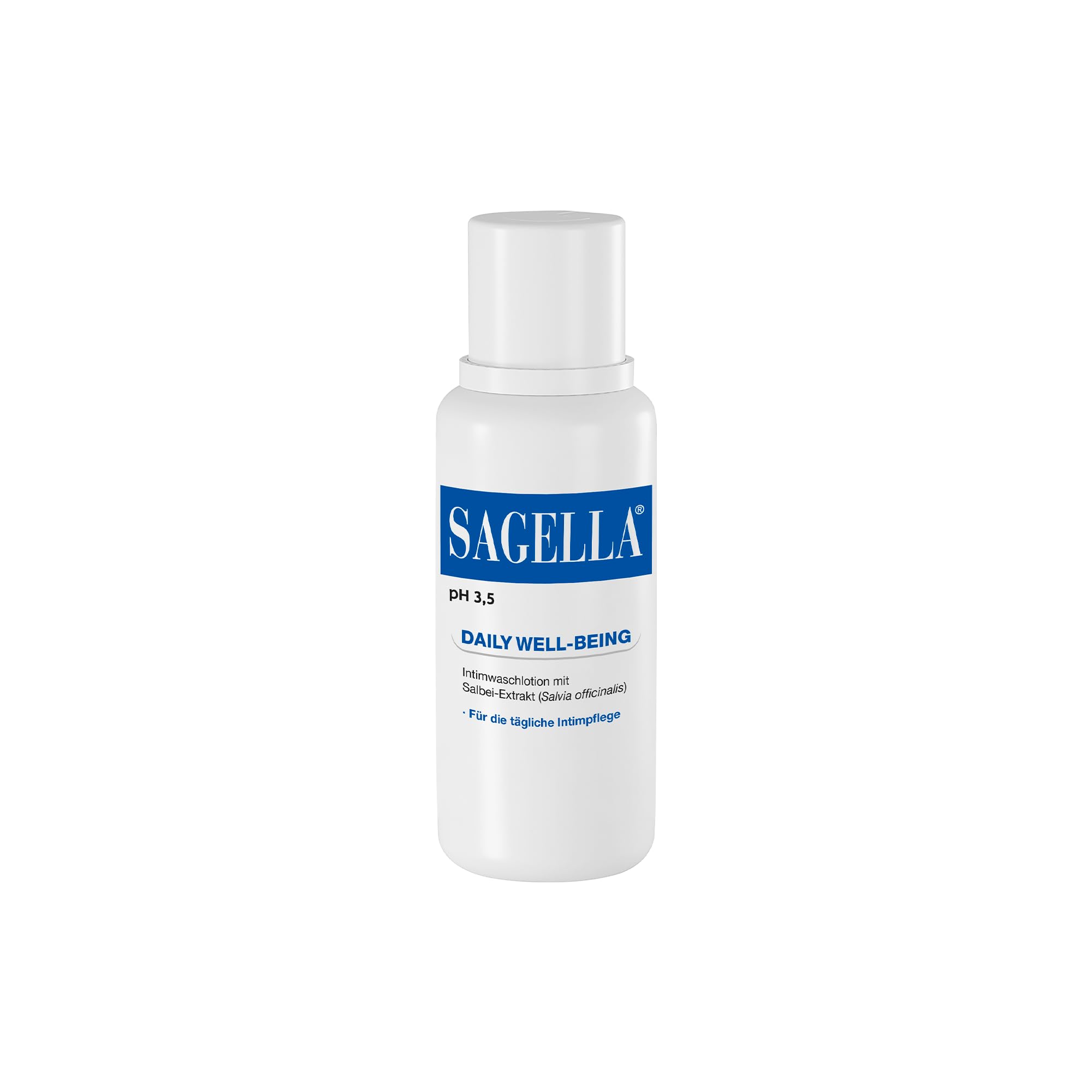 SAGELLA pH 3,5 – DAILY WELL-BEING: Intimwaschlotion mit Milchsäure und Salbei-Extrakt, 100 ml