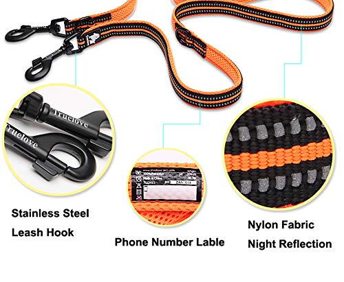 Tineer Pet Adjustable 2 Dogs Hands Free Nylon