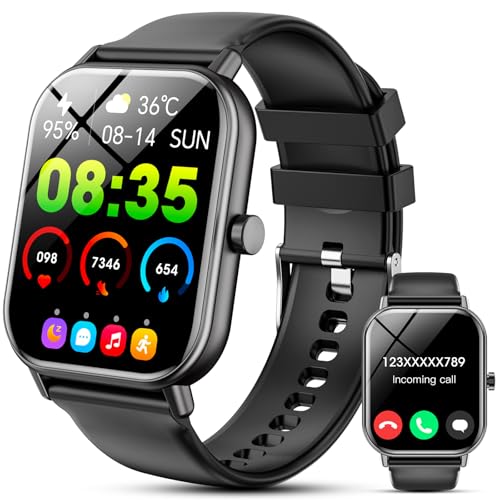Haulvean Smartwatch Herren Damen, 1.85''HD Smart Watch