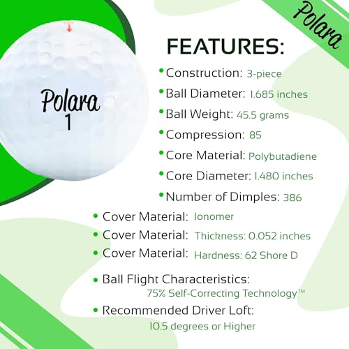 Polara Extra Spin Self-Correcting Golf Balls
