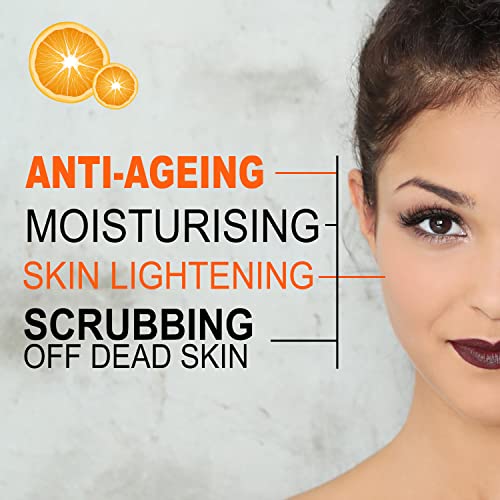 Image of Astaberry Vitamin C Face Wash Scrub for Glowing Skin- With Vitamin C | Neem & Orange Peel Extract | Skin Illumination & Exfoliating - (Pack of 2 (100ml X 2))