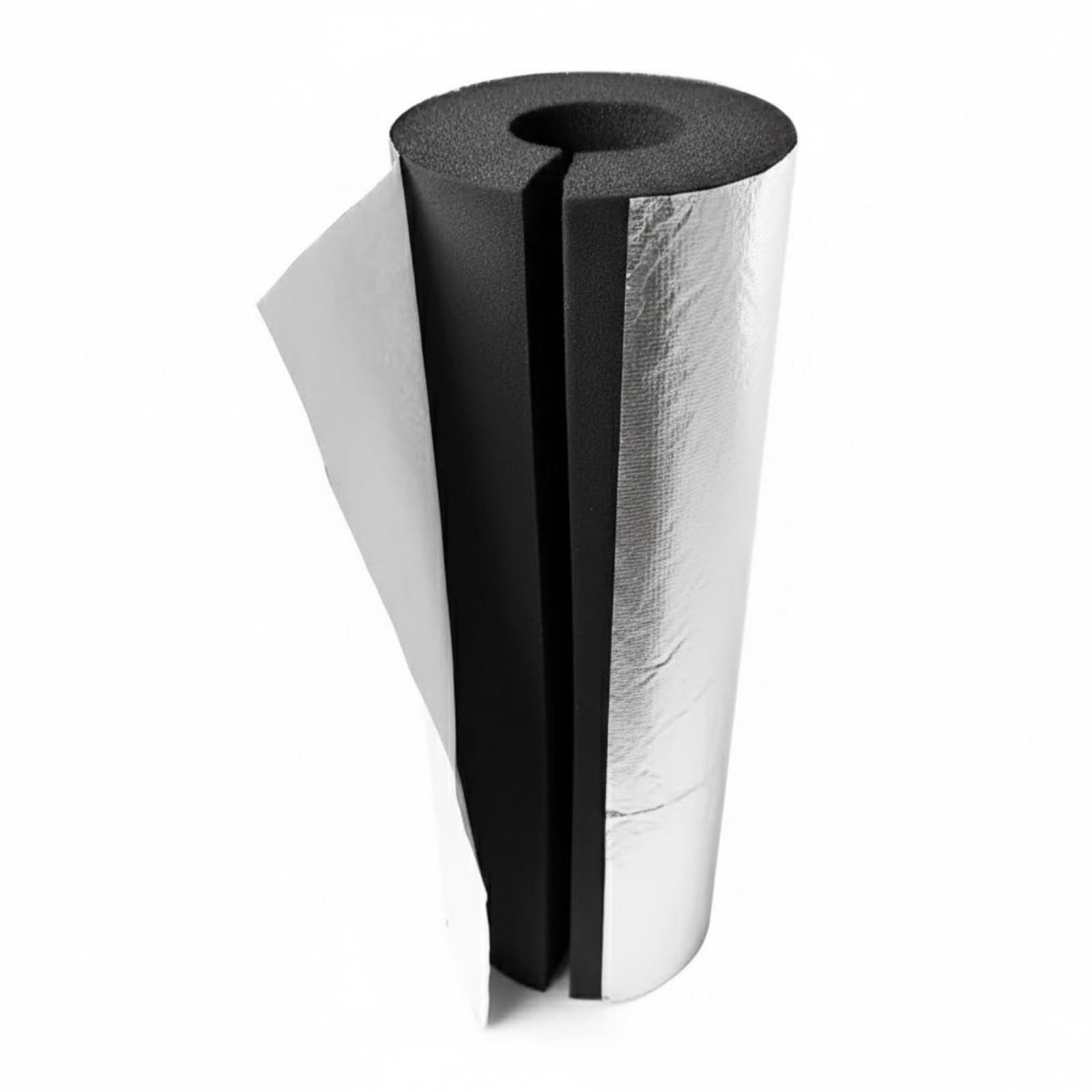 Tubo De Espuma De Aislamiento De Exteriores Tuberías, Aislamiento De Tuberias para Autoadhesivo, Ignífugo De Coquilla Aislante para Tubos De Agua Y Calefacción Di 22mm(ID219mm x T50mm x L0.9m)