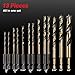 VALYRIANTOOL 13PCS HSS Brad Point Wood Drill Bits Set for Carpenter Woodworking, 1/4