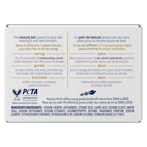 Image of Dove Moisturizing Cream Beauty Bar Dove 3.15 Oz Soap (White) - Set of 3