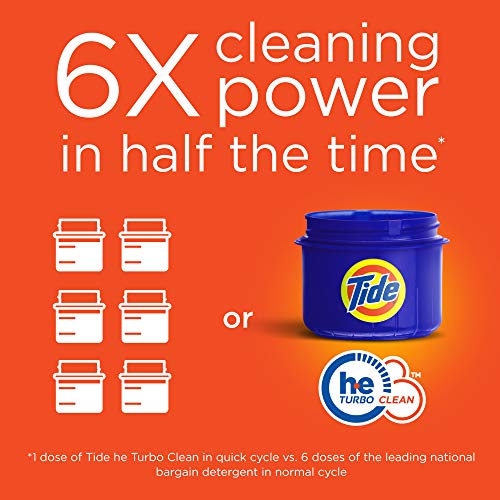 Image of Tide HE Liquid Laundry Detergent, Spring & Renewal, Orange & Purple, 1.36 l
