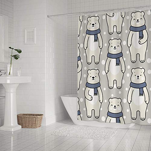 Rideau de douche polyester 183 cm pour préserver votre sol - 3