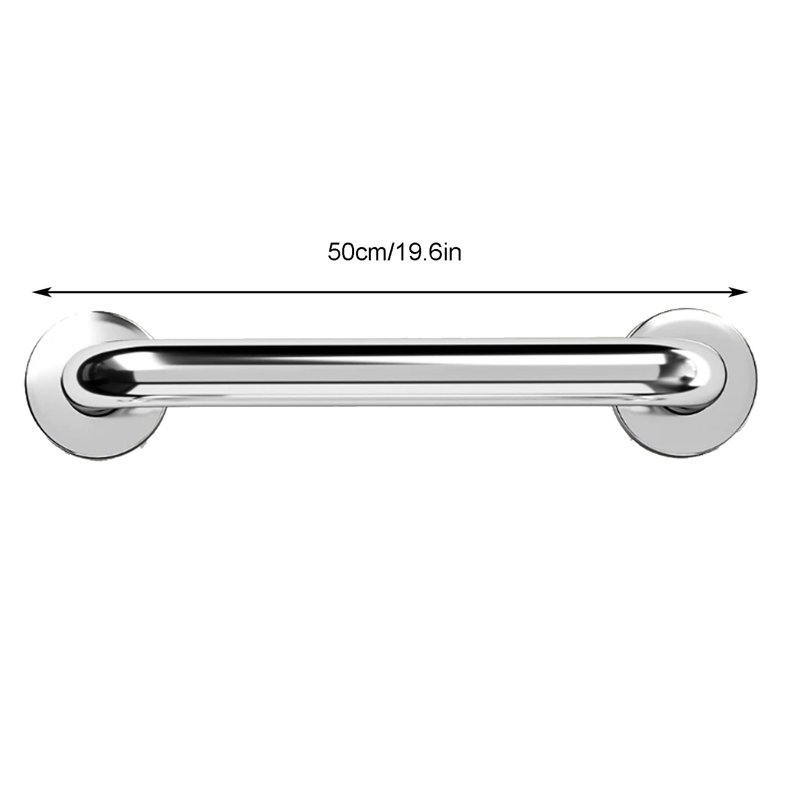 Set Da 2 Maniglioni Di Sicurezza per Doccia, Supporto A Parete Ultra-resistente con Fissaggio Nascosto – Ideale per Doccia, WC E Vasca Da Bagno (prevenzione Cadute per Anziani)(50cm)