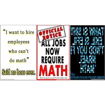 Amazon Com Poster S2 Set Of Motivational Math Posters For Math Classrooms Effectively Motivate Students Office Products