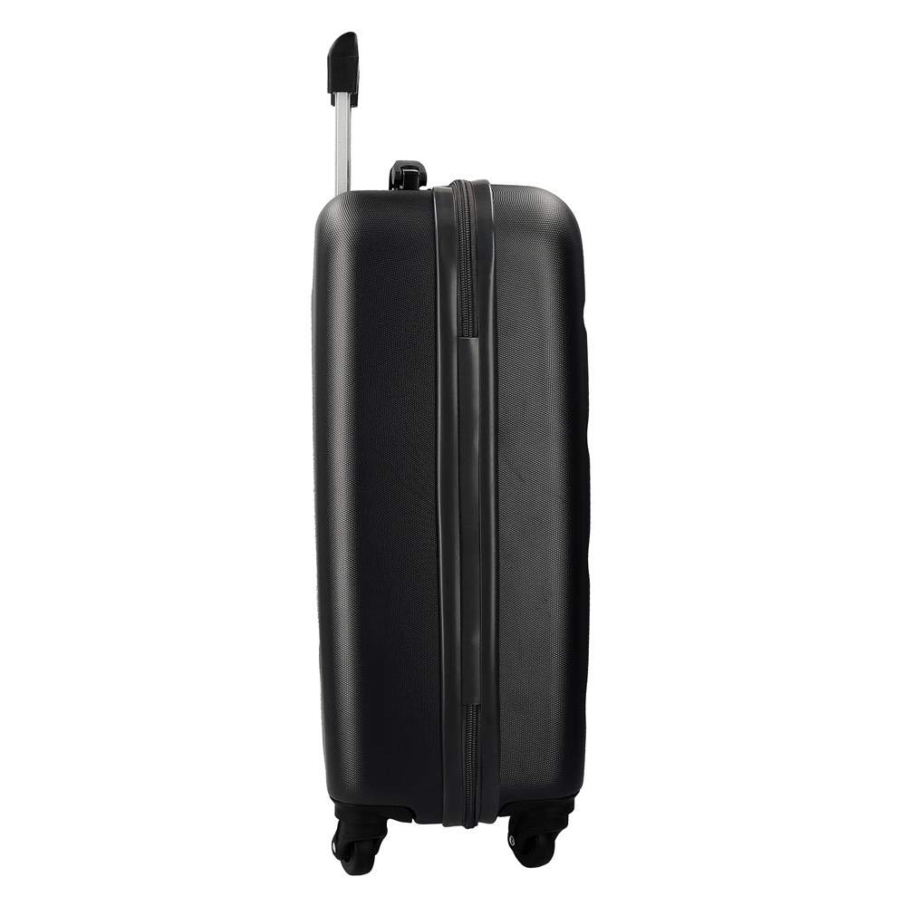 Roll Road Flex walizka kabinowa, czarna, 38 x 55 x 20 cm, z zamkiem szyfrowym, 35 l, 2,5 kg, 4 koła, bagaż podręczny