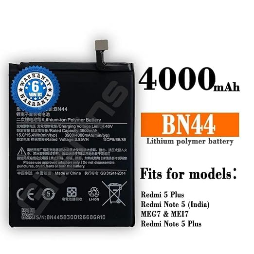 Image of Original BN44 Battery for Redmi Note 5 / Note 5 Plus / MZB5914IN / Battery with 6 Month Warranty** (EE162)
