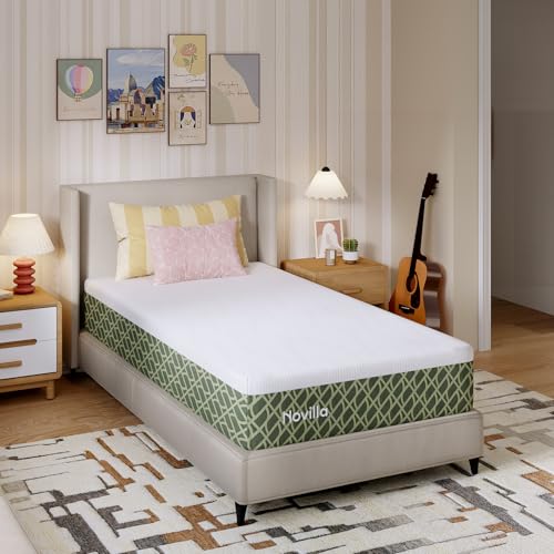 Image of Novilla 8 Inch Twin Gel Memory Foam Mattress for Pain Relief