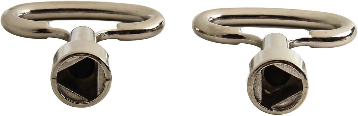 Steel Triangle Key Gas, & Meter Boxes – 5cm Utility Meter Lock Tool, 2-Pack, Compatible with Standard UK Domestic Meter Cupboards