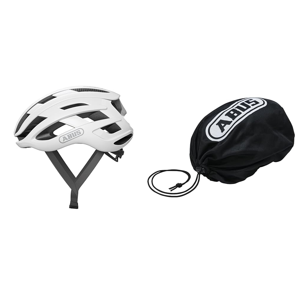 ABUS Rennradhelm AirBreaker - High-End Fahrradhelm & Unisex – Erwachsene Helmtasche Helm Zubehör, Velvet Black, Universal