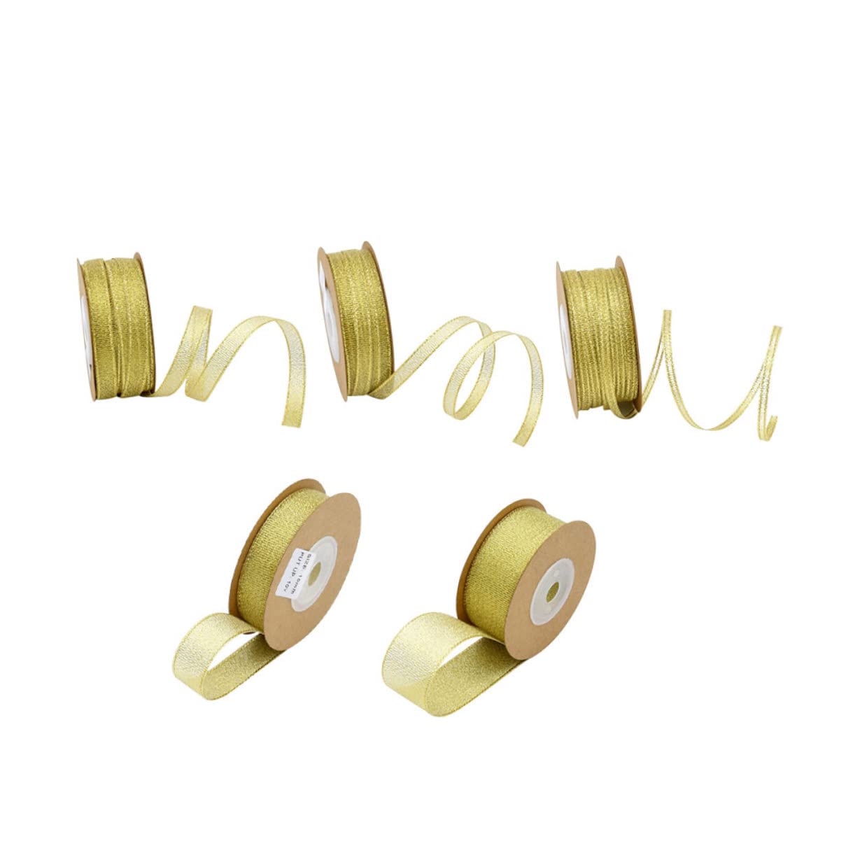 VILLCASE 15rollen Glitzerband Aus Polyester Grosgrain Ribbons Für Party-dekoration Blumenverpackung Und Geschenkverpackung