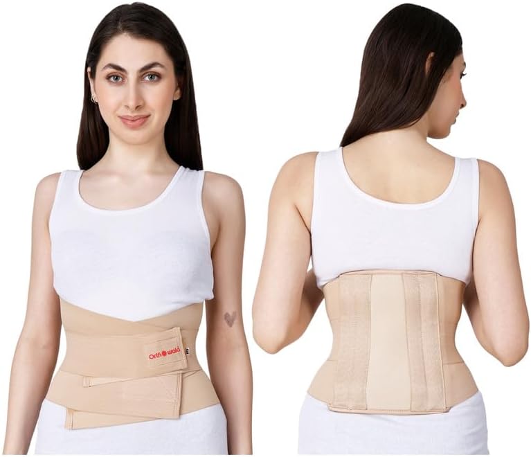Orthowala® LS Contour Belt for Back Pain Relief | Lumbo Sacral Support Belt for Sciatica, Slip Disc & Posture Correction | Breathable, Adjustable & Orthopedic Back Brace for Men & Women XXL (44-50 INCHES)