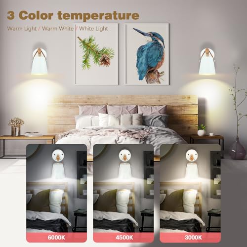 Image of Battery Operated Wall Sconces Set of Two, Dimmable Battery Powered Wall Sconces Lamp, White Cordless Wall sconce with Remote Control, Indoor Wireless Wall Mounted Lamp For Bedroom Living Room