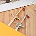 2pcs Katana Sword Bookmark, Vintage Fantasy Cool Metal Sword Charm with Pendant Unique Reading Page Marker Gift Present Accessories Supplies for Men Book Lovers Teacher Student (Silver, Gold)