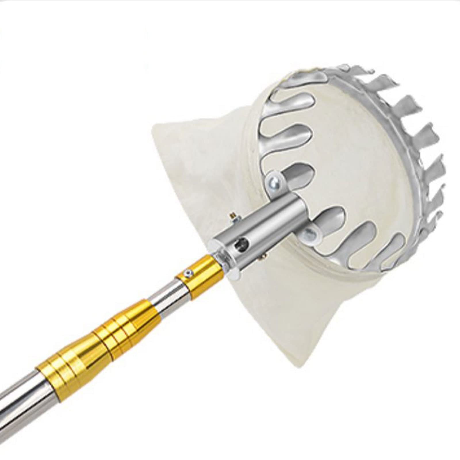 Recolector de frutas telescópico con cesta, barra extensible para una fácil cosecha, herramienta práctica para recoger frutas