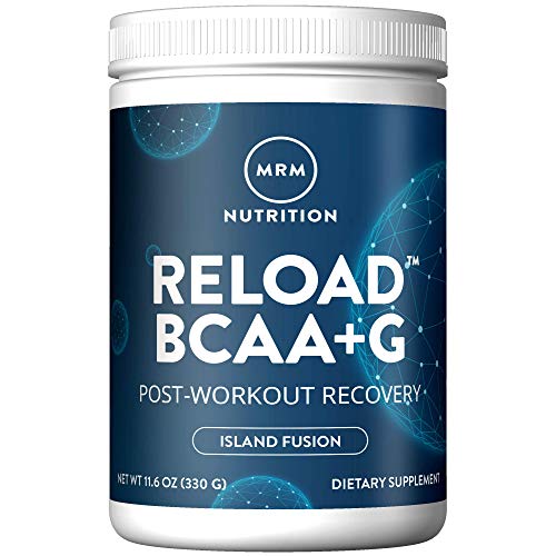 Image of MRM BCAA+G Reload Post-Workout Powder-For Women & Men-BCAA & L'Glutamine with CarnoSyn Beta-Alanine, Amino Acids, Muscle Recovery & Hydration, Keto, Vegan, Gluten Free - 26 Servings, Island Fusion