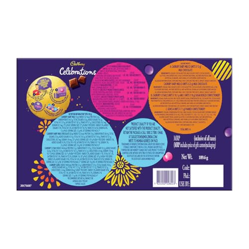 Image of Cadbury Celebrations Chocolate Rakhi Gift Pack Combo with Mug, 189.6 g