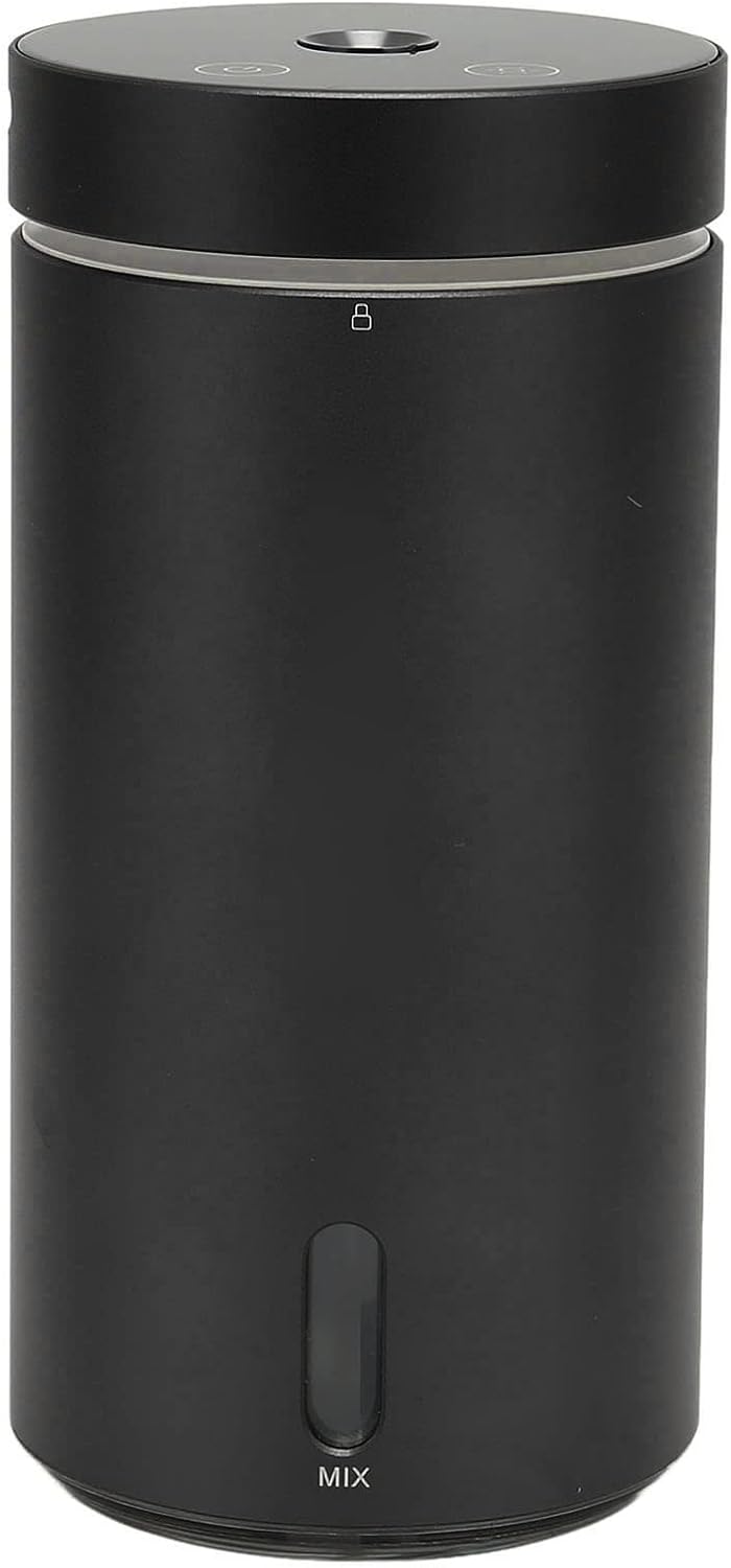 Humidificador para Automóvil, 300 Ml Apagado Automático Mini Operación Silenciosa Difusor de Aceite Esencial DC 5V para Oficina para el Hogar(Negro)