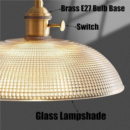 Lampe suspendue rustique vintage avec douille E27 réglable pour table à manger - 7
