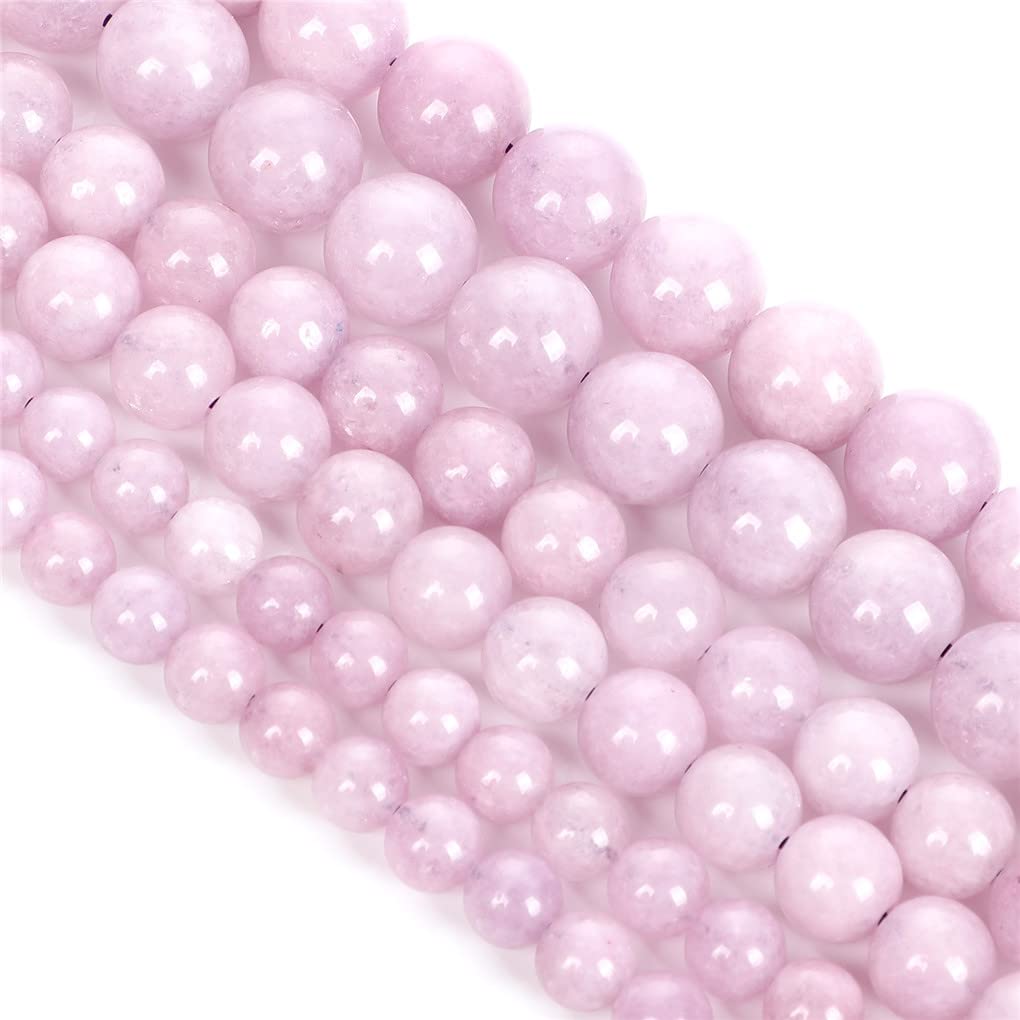 Perles en pierre naturelle ronde et lisse en vrac pour création de bijoux DIY