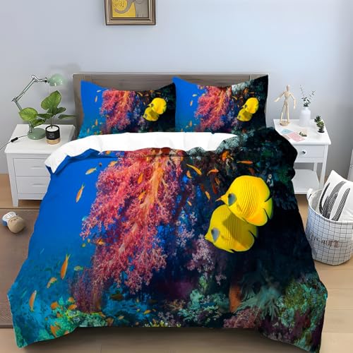 赤と緑のハエトリグモ 布団カバー セミダブル、マイクロファイバー掛け布団カバー3点セット、動物 寝具、 柔らかい 通気性、肌に優しい 、洗い替え四季通用 洋式・和式兼用 。(170x210cm+2 枕カバー 43x63 cm)