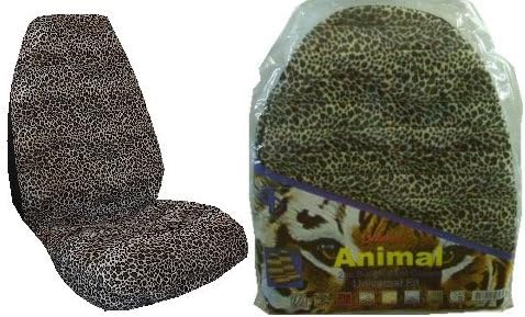 Cheetah Tan New Seat Covers. Universal seatcovers will fit most bucket seats in Acura, Chevrolet, Chrysler, Dodge, Ford, Geo, GMC, Honda, Isuzu, Jeep, Mazda, Mercury,Nissan, Pontiac, Suzuki, Saturn, Toyota, Volkswagen Vehicles