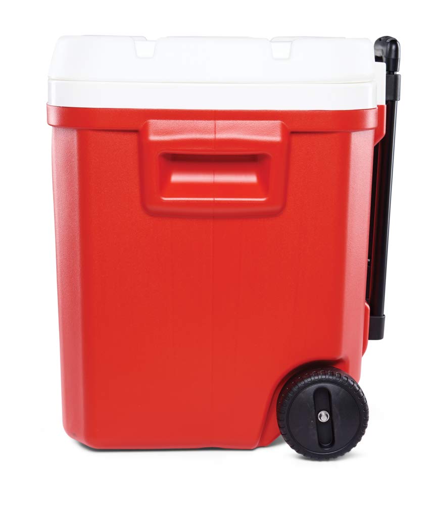 Igloo Laguna 60 Roller Nevera, Outdoor, Rojo, 56 litros, Nevera Playa Grande 60 Nevera Portátil Nevera Titan con Ruedas Acampada Camping Outdoor Aire Libre Carro Playa Ruedas Grandes