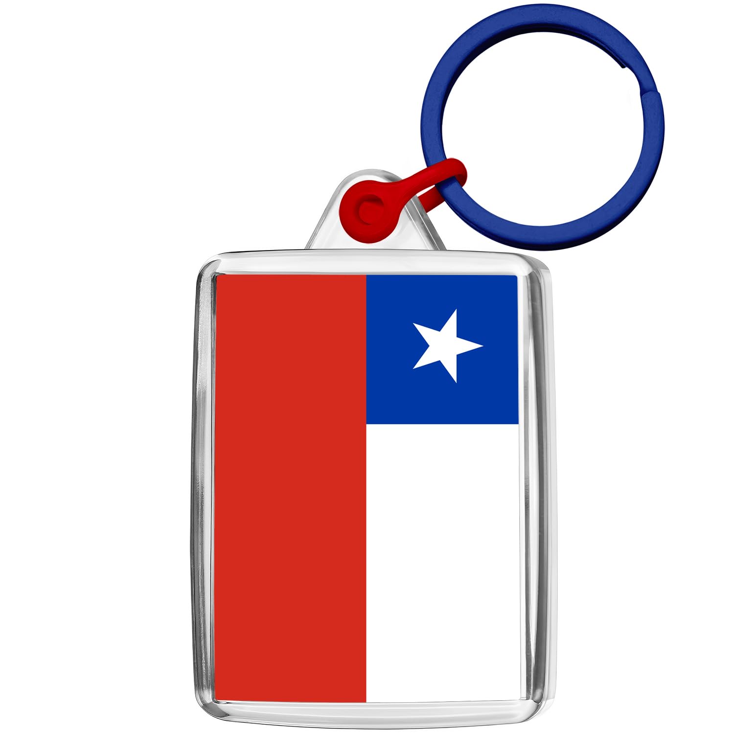 Pixly® Chile Flag Keyring Key Fob Country Keychain Keepsake Souvenir Gift