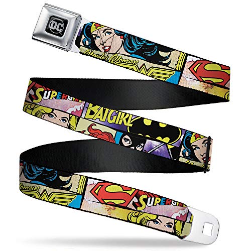 Cinturón de seguridad de Wonder Woman de 1 pulgada ajustable de 20 a 36 pulgadas