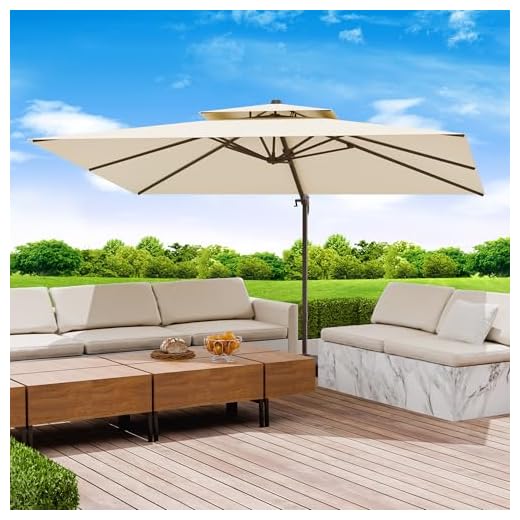 Large Cantilever Outdoor Umbrella