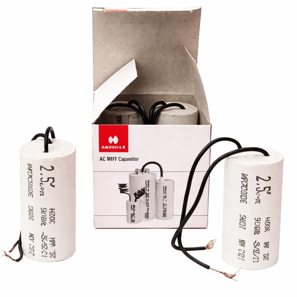 HAVELLS 2.5 Mfd AC MIFF Capacitor for Ceiling Fans and Table Fans, Pack of 4-image-48