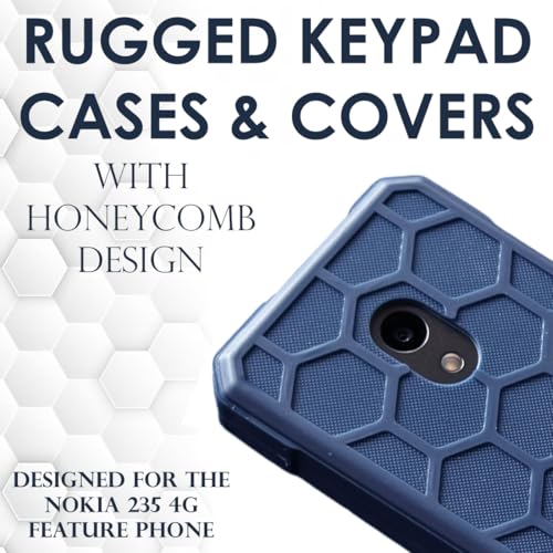 Image of ZAOMA Back Case TPU Cover Compatible for Nokia 235 4G 2024 DS - Model NO. : TA-1616 Rugged Case (Pack of 2) (NK2354G RUGBLUE)