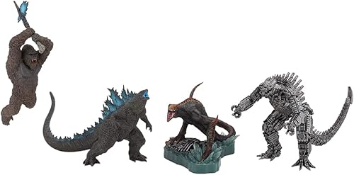Art Spirits Gekizo Series Godzilla VS. Kong (2021), sin escala, figuras comerciales prepintadas, caja AT-056, paquete de 4